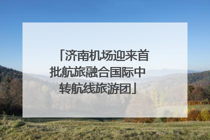 济南机场迎来首批航旅融合国际中转航线旅游团